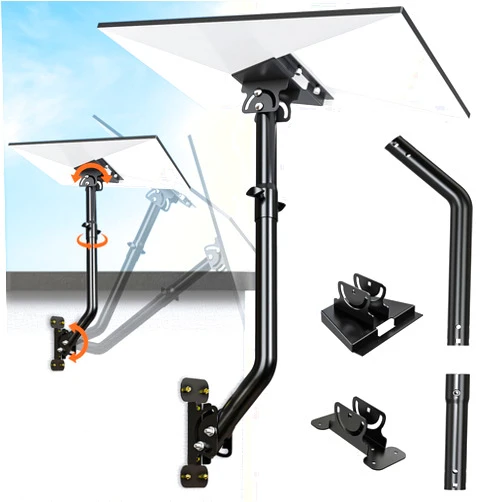 Dataroad Selead Dataroad Starlink Gen 3 Mount, Compatible with Gen3 Starlink，Starlink Pole Mounting Kit with 0-360° Adjustable Pipe Adapter for Starlink V3 House, Mounting Kit for Starlink Internet Kit Satellite