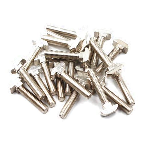 SeeRaphee T Bolt Set Screw Bolt Fastener Tool for T-Slotted Aluminum Extrusion Nickel Plated Carbon Steel 40 Series M8X30mm 30PCS