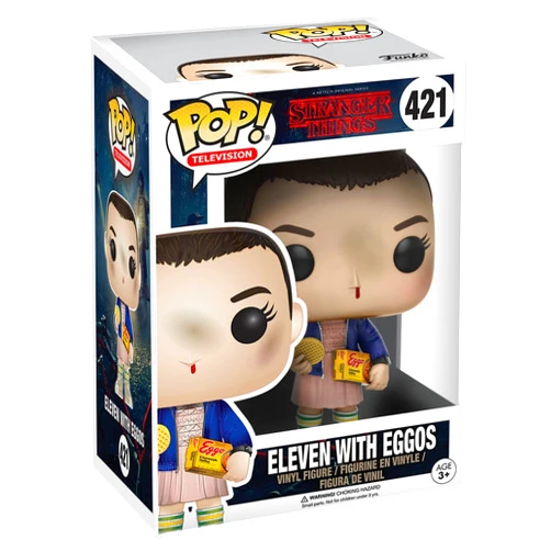 Funko Pop Stranger Things Eleven with Eggos Vinyl Figure, Styles May Vary - with/Without Blonde Wig,Multicolor,Standard,13318 - Collectable Vinyl Figure - Gift Idea - Official Merchandise