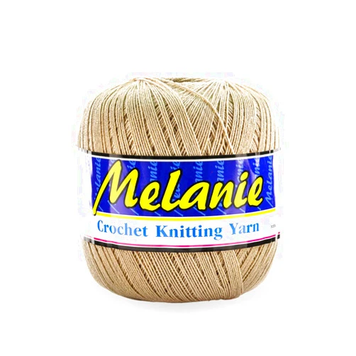 Melanie 100% Acrylic Summer Crochet Thread Knitting Yarn Size #20 Wheat (Pantone 13-1016)