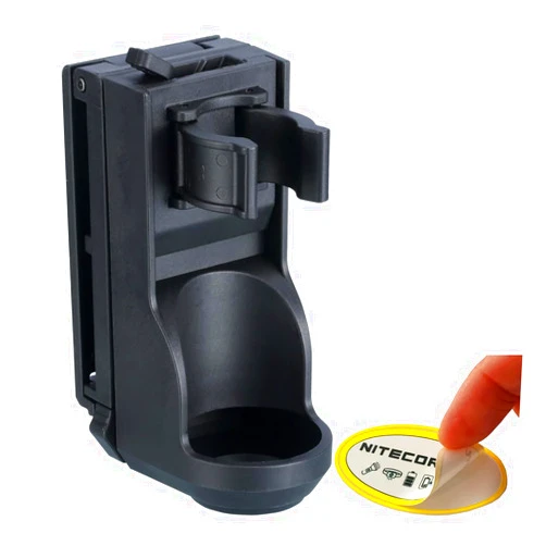 Nitecore NTH25 Rotary Flashlight Holster for P20ix P20i P23i and More with Adjustable Belt Clip Sticker
