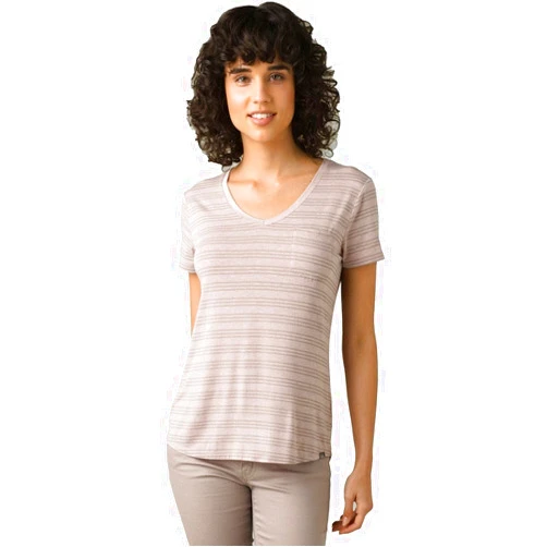prAna Women's Foundation Short Sleeve V-Neck T-Shirt