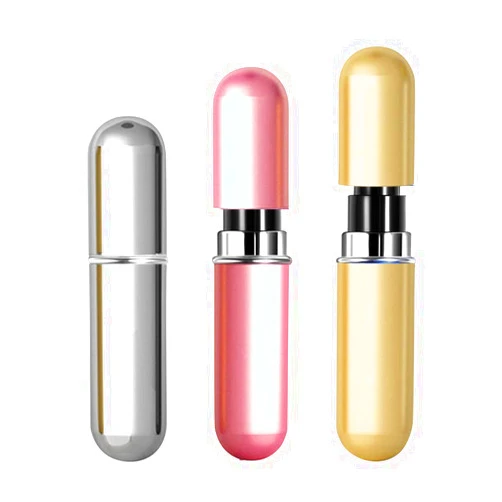 KMDJG818 Refillable Perfume Empty Spray Bottle, 5ml Portable Mini Carry On Approved Travel Perfume Bottle Accessories Atomizer Pump Case for Perfume Liquids 3Pcs for Men & Women