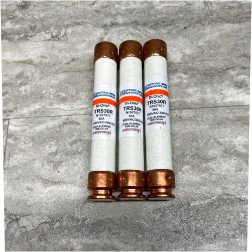 Generic Ferraz Shamwut/Mersen TRS-30R, 30 Amp (30A) 600V Fusetron Dual Element Time-Delay Current Limiting Class RK5 Fuse, UL Listed