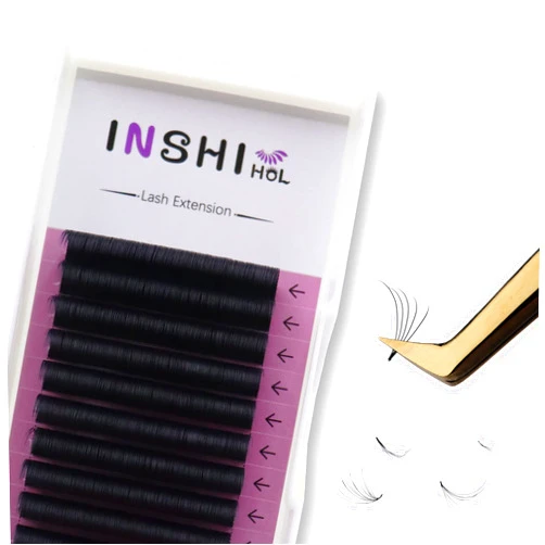 INSHIHOL Lash Extensions 0.07 CC Curl 14mm Volume Lash Extensions，Easy Fan Volume Lashes Eyelash Extensions Rapid Blooming Eyelashes
