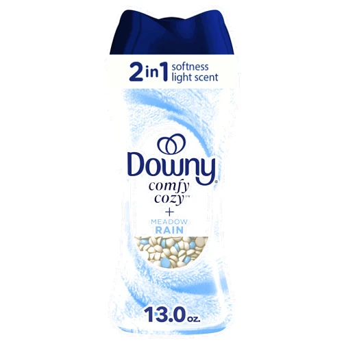 Downy Comfy Cozy In-Wash Laundry Scent Booster Beads, Meadow Rain Scent, 13 oz, Softness and Freshness