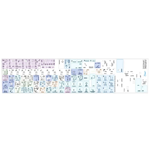 4Keyboard Compatible with Apple and Compatible with Adobe Photoshop Apple Size Keyboard Stickers Galaxy Series