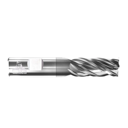 CGC Tools GM12F4WF Gorilla High Performance Carbide End Mill, Weldon Flat, GMX-35 Coating, Flat, 4 Flute, 1/2