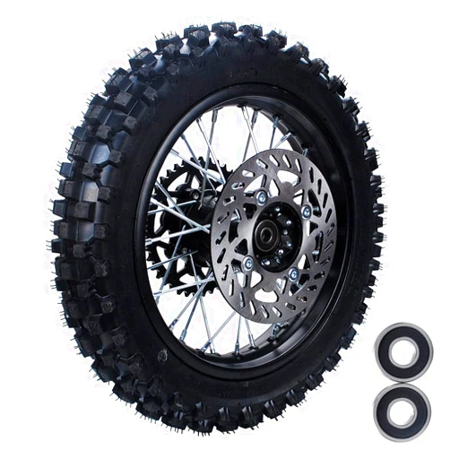 YLQYYH Rim tube tire 80/100-12 3.00-12 12-15MM axle 12