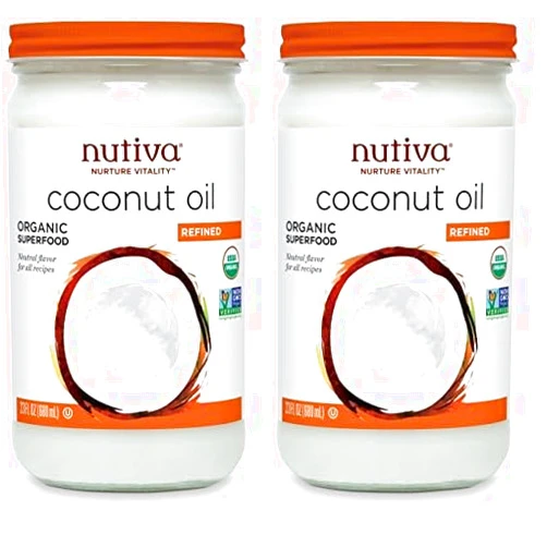Nutiva Refined Coconut Oil, 23 Ounce (Pack of 2)