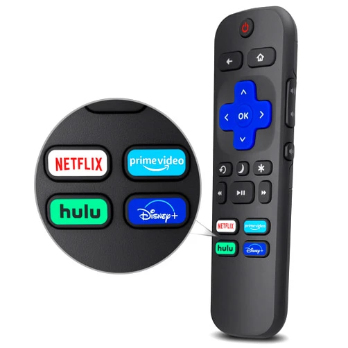 LOUTOC Replacement Remote Control Only for All Roku TV, Compatible for TCL Roku/Hisense Roku/Onn Roku Series Smart TVs (Not for Roku Stick and Box)