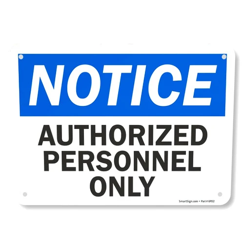SmartSign Aluminum OSHA Safety Sign, Legend 