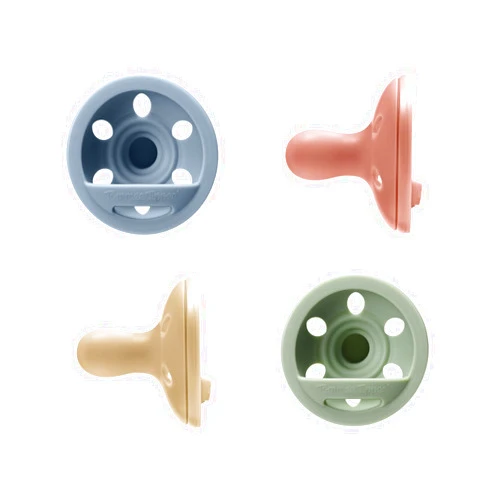 Tommee Tippee Breast-Like Pacifier, Lightweight, One-Piece Silicone Design, Symmetrical Nipple, 6-18m, 4 Pack