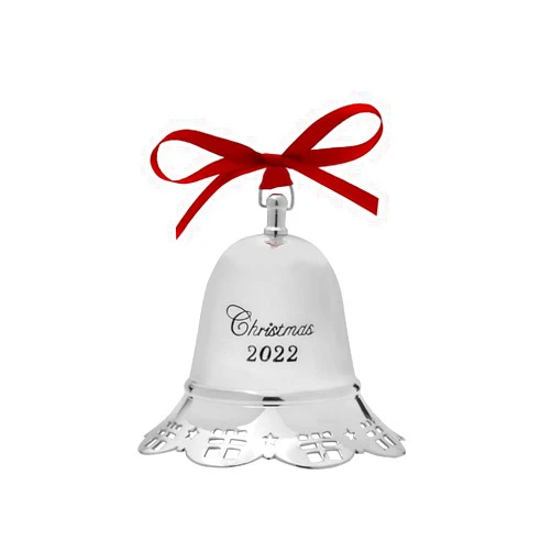 Towle 2022 Silver-Plate Musical Bell Ornament, 42nd Edition