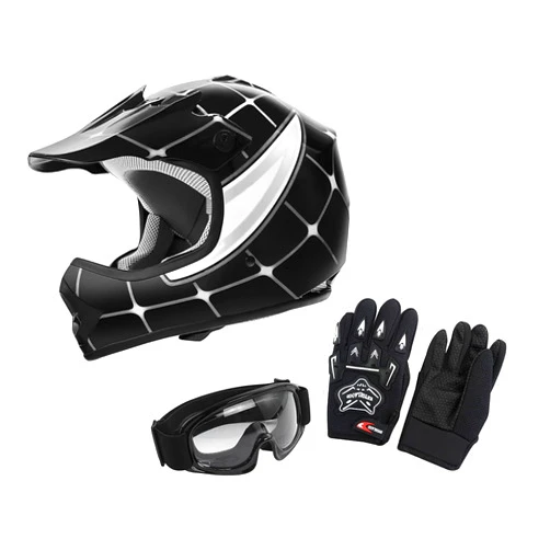 XFMT DOT Youth Kids Motocross Offroad Street Dirt Bike Helmet Goggles Gloves ATV Mx Helmet …