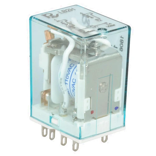 Rayex Electronics LB2H-110AS 110 Volt AC DPDT High Performance Power Relay 240VAC/30VDC 10A Contact