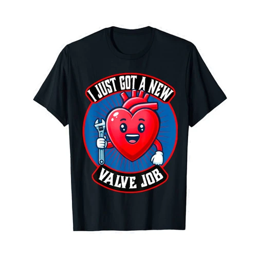 Heart Cardiology Patient Gifts Open Heart Surgery Recovery Survivor Bypass TAVR Valve Job T-Shirt