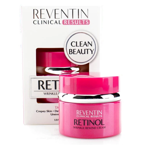 Reventin Clinical Results Retinol Wrinkle Rewind Face Cream Anti Aging Face Lotion Moisturizer For Wrinkles, Fine Lines, Age Spots, & Dry Skin - Retinol Night Cream W/Aloe Vera, Vitamin E, & Niacinamide, 1.5 Fl Oz