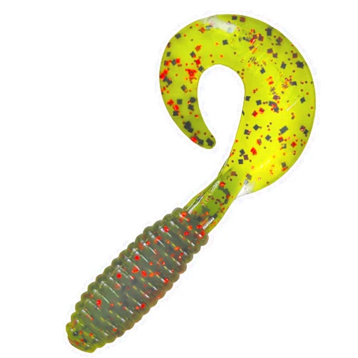 Kalin's 5G10-793 Lunker Grub Fishing Bait, Watermelon Seed Red FLK, 5