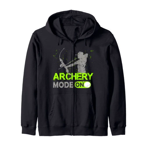 Bogensport Spruch Bogenschützen Geschenke Archery Women's and Men's Archery Zip Hoodie