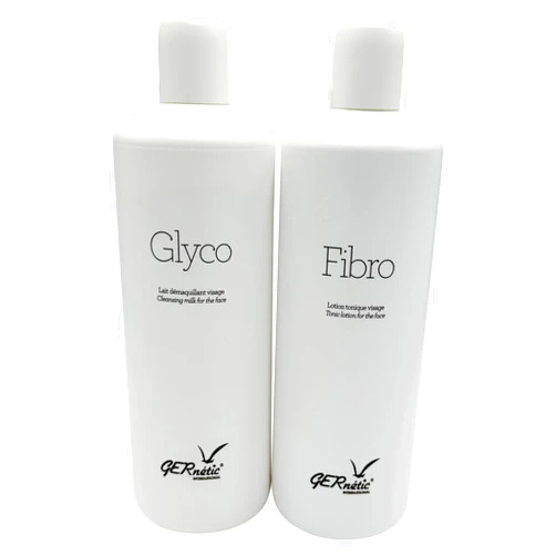 Gernetic International Gernetic Glyco Cleansing Milk and Fibro Calming Tonic Lotion 16.9 Oz / 500 ml Each Duo