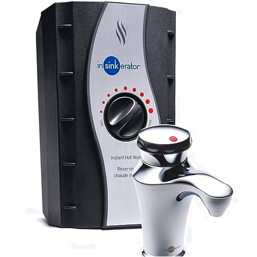 InSinkErator Invite Contour Instant Hot Water Dispenser System - Faucet & Tank, Chrome, H-CONTOUR-SS