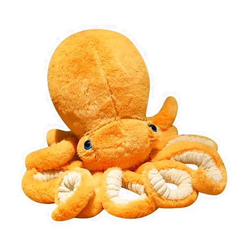 XIYUAN Stuffed Octopus Plush Toy Octopus Plush Doll Cute Big Eyes Octopus Stuffed Animals Soft Stuffed Marine Animals Plush Pillow for Kids Gift Small11.8inch (Yellow)