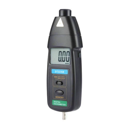 Uxsiya LCD Tachometer, Tach Meter Photo/Contact Tachometer Surface for Automobile Vehicle for Fan Speed for Data Measurement