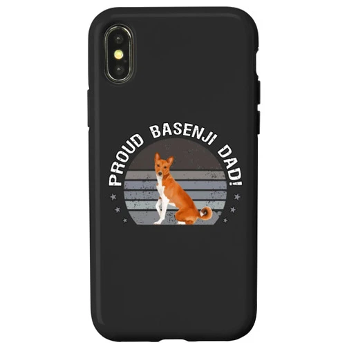 Best Basenji Dad Ever Basenji Dog Breed Gifts iPhone X/XS Proud Basenji Dog Dad! Africa's Barkless Dog Basenji Owners Case