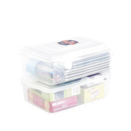 Ucake 11 Quart Clear Storage Box, Plastic Storage Bin with Lid, 2 Packs