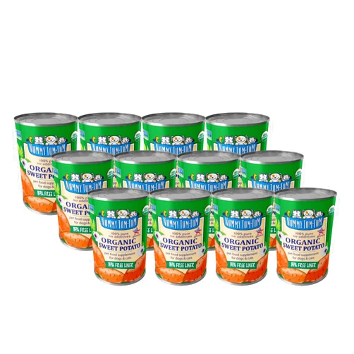 Nummy Tum Tum Pure Sweet Potato For Pets, 15-Ounce Cans (Pack Of 12)