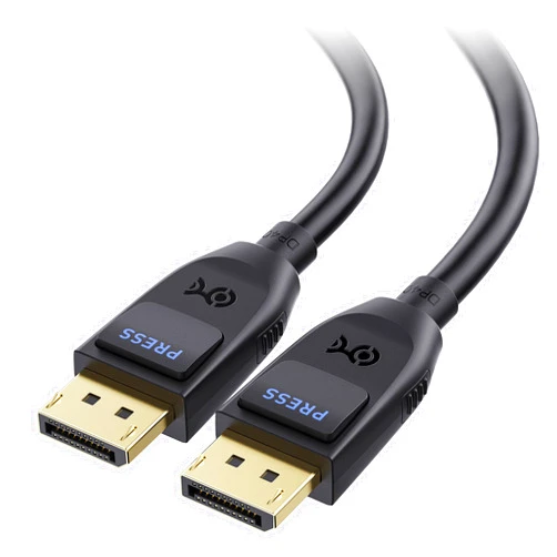 Cable Matters [VESA Certified] 40Gbps DisplayPort 2.1 Cable 2m/6.6ft, DP40 Cable 8K 120Hz, 4K 240Hz in Black with FreeSync, G-SYNC and HDR for Gaming Monitor, PC, RTX 4080/4090, RX 7900
