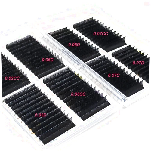 FQNing Individual Eyelash Extensions Supply 0.03/0.05/0.07 C/CC/D Big Box Extensible Lashes 8 Trays in 1 Box Mix 8-15mm Professional Volume Lash Extension (8 Trays in 1 Box Volume Lash))