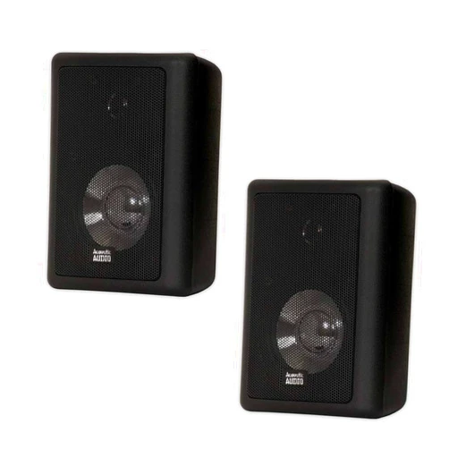 Acoustic Audio by Goldwood Acoustic Audio 151B Indoor Outdoor 2 Way Speakers 600 Watt Black Pair
