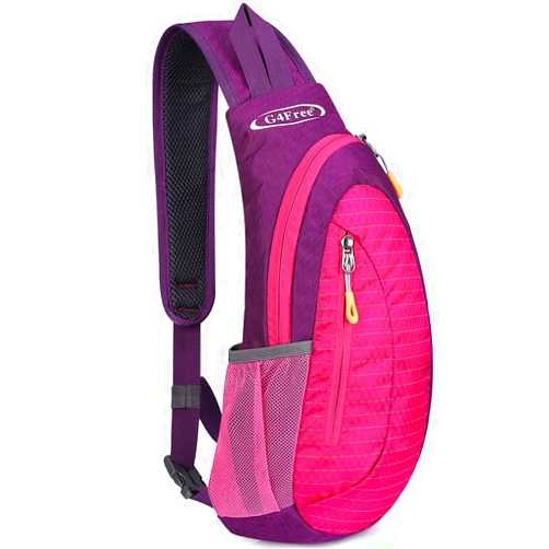 G4Free Sling Bags Men and Women Shoulder Backpack Small Cross Body Chest Sling Backpack (Rose)