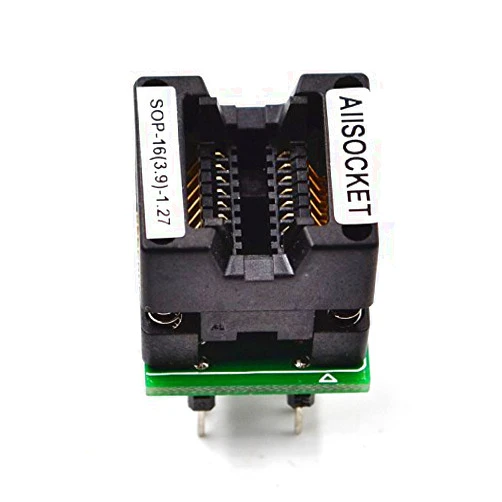ALLSOCKET SOP8-3.9-1.27 SOP8 Package SOIC8 SO8 SOP8 to DIP8 Programming Adapter IC Test & Burn-in Socket 1.27mm Pitch 3.9mm Width(150mil) S-SOP8(16)-1.27 OTS8(16)-1.27-03