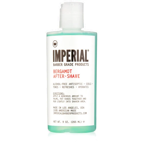 Imperial Barber Grade Products Bergamot After-Shave Alcohol Free, 9 oz