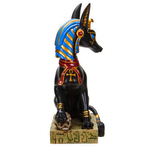Pacific Giftware Ancient Egyptian God Anubis Sitting Pose Resin Figurine