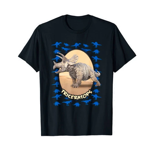 TheDinoIsland.com Triceratops Shirts for Kids, Dino Gift Idea, Adults Dinosaur T-Shirt