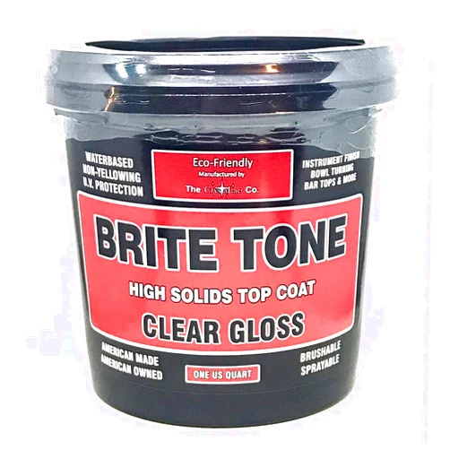 CrystaLac Brite Tone High Solids Polyurethane Instrument Finish 32 oz Quart (Clear Gloss)