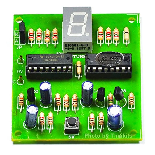 Thaikits Random Number One Digit Display [ Assembled Kit ] for Electronic Student