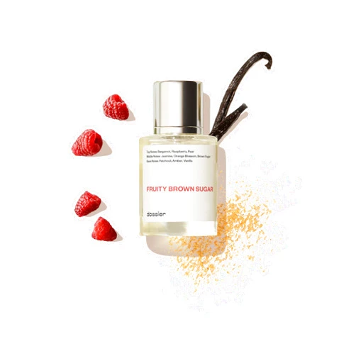 Dossier - Fruity Brown Sugar - Eau de Parfum - Inspired by YSL's Mon Paris - Perfume Luxury - Pure Infused - Paraben Free - Vegan - For Women Men Unisex - Fragrance 1,70z (Spray 50ml)