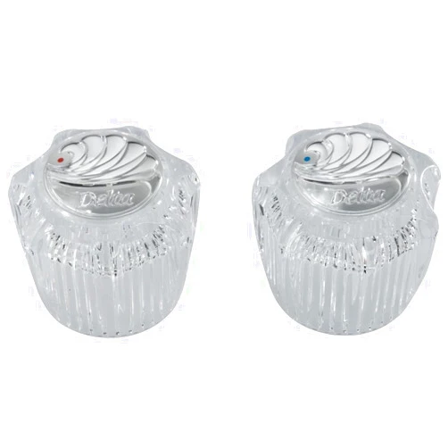 Delta Faucet RP23498 Two Clear Knob Handle Kit 3.9