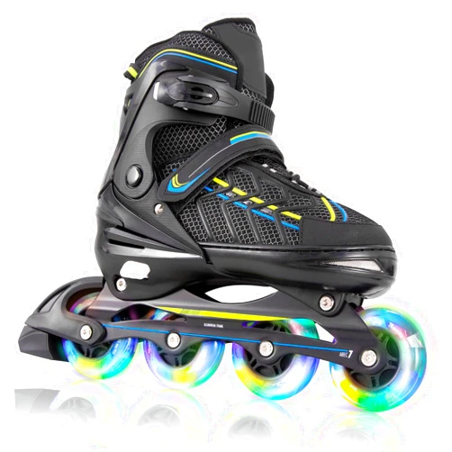 Fotoumgl Roller Blades for Adult and Kids, Adjustable Inline Skates with Light up Wheels, Outdoor Beginner Rollerblades for Girls, Boys, Women, Men