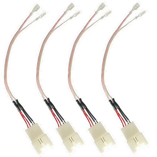 Jsvecip Car Door Speaker Wiring Harness Replacement for 2011-2021 Ford F150 Escape Focus Mustang Mazda 2 3 6 CX5 Lincon Speaker Wire Adapter Connector Plug, 4PCS