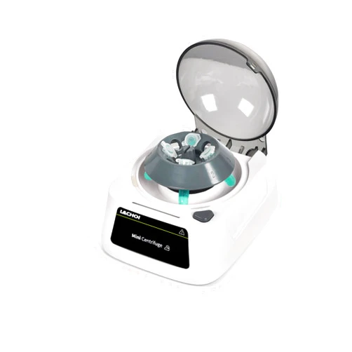 LACHOI Mini Centrifuge Machine 8000RPM 2800×g RCF Lab Benchtop Centrifuge Machine with 2 Rotors for 8×0.2/0.5/1.5/2ml Tubes&2×8×0.2ml PCR Strips