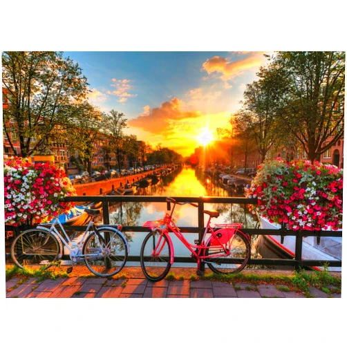 Ravensburger Bicycles in Amsterdam 1000 Piece Jigsaw Puzzle for Adults - 12000662 - Handcrafted Tooling, Made in Germany, Every Piece Fits Together Perfectly