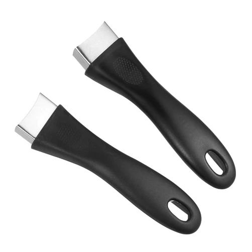 DOITOOL 2 Pcs Stainless Steel Bakelite Pot Handle Scald- Proof Long Handle Grip Replacement Detachable Frying Pan Handle for Saucepan Pan Household Kitchen Cookware Accessories