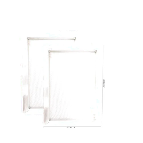 YLZ 2 Pack Aluminum Silk Screen Printing Screens 12 x 16 Inch Frame-110 White Mesh