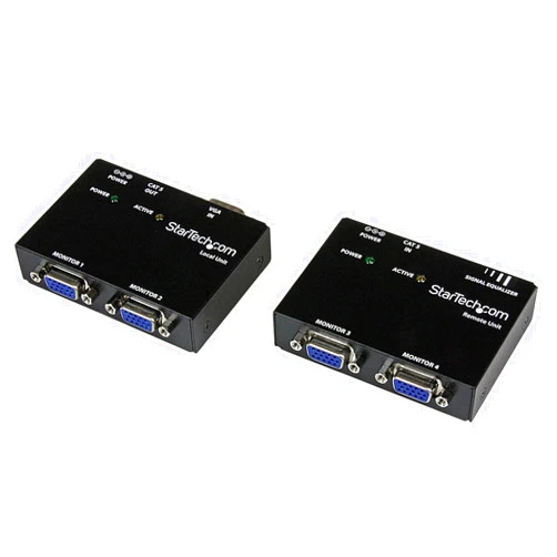 StarTech.com VGA Video Extender over Cat5 (ST121 Series) - Up to 500ft (150m) - VGA over Cat 5 Extender - 2 Local and 2 Remote , TAA (ST121UTP)